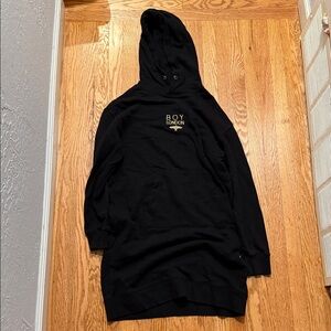 Boy London Long Black Hoodie (strings missing)